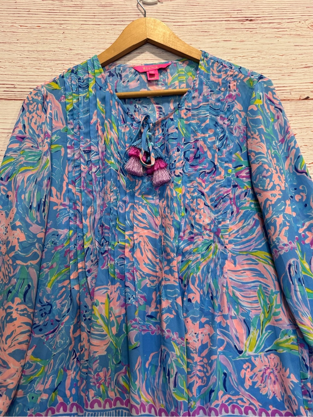 Lilly Pulitzer Marilina Tunic Top in Multi All Together Now Sz M - Picture 4 of 11